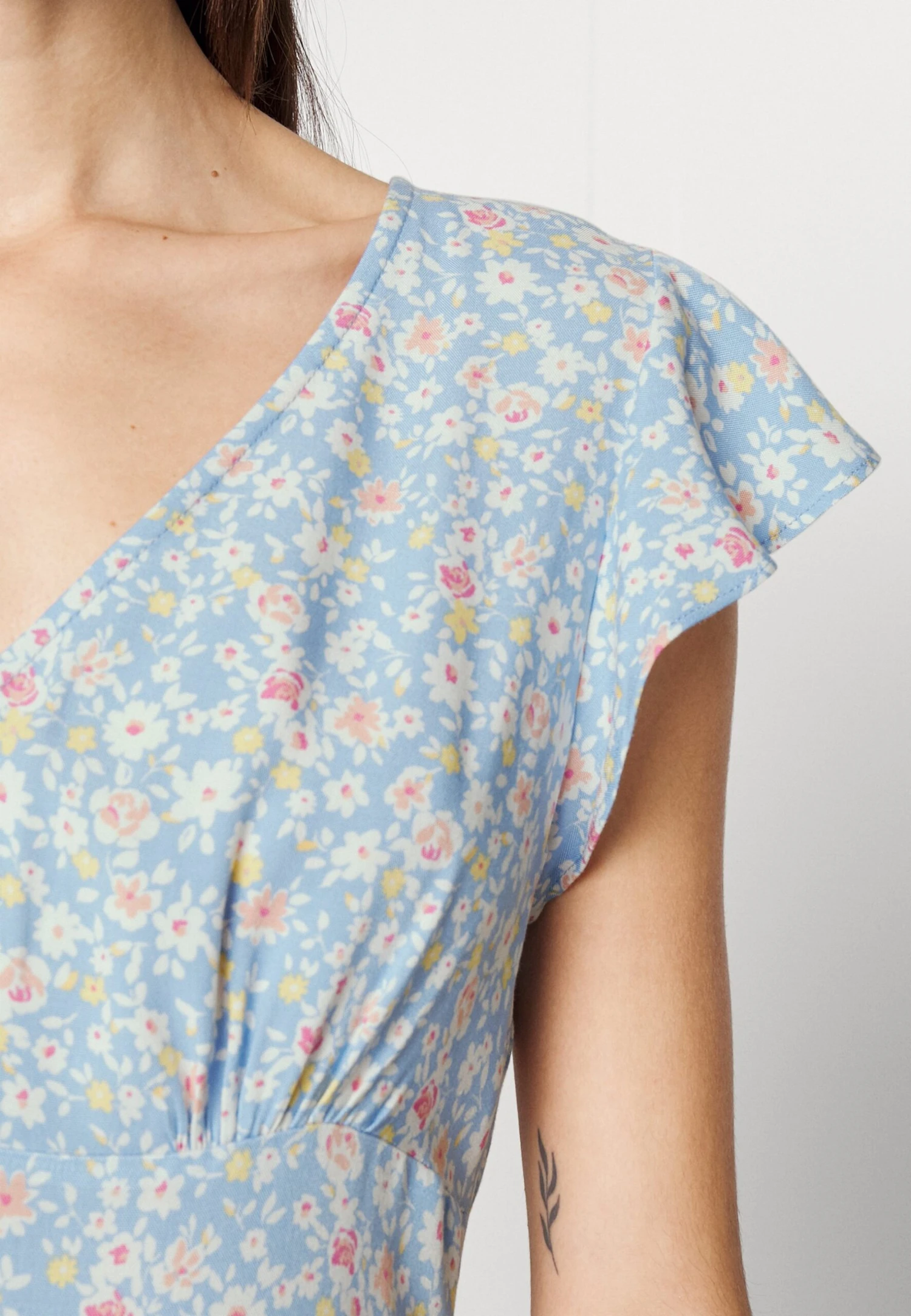 Even&Odd Day Dress - Light Blue/Pink 5 Even&Odd Day Dress - Light Blue/Pink - Image 5