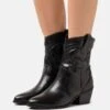 Even&Odd Cowboy/Biker Ankle Boot - Black