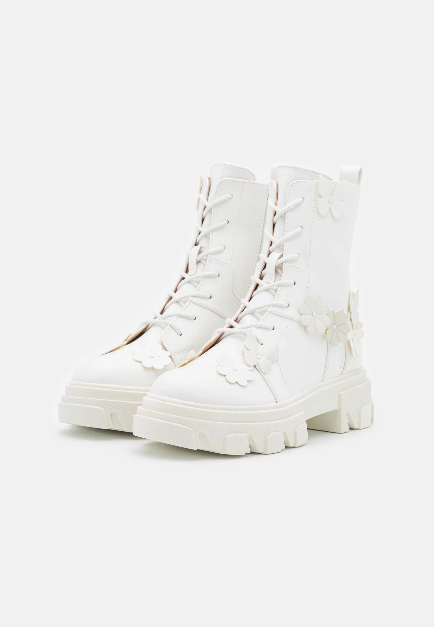 Even&Odd Platform Ankle Boots - White 3 Even&Odd Platform Ankle Boots - White - Image 3