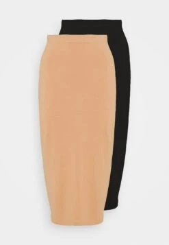 Even&Odd 2 Pack - Pencil Skirt - Black/Camel -Even-Odd Store b13a7364ac8b48a9bb3b67f6bda38391