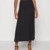 Even&Odd Basic Maxi Skirt - A-Line Skirt - Black