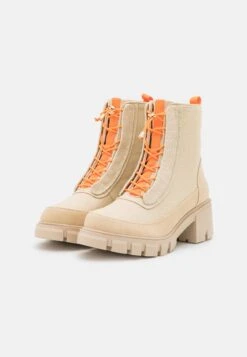 Even&Odd Lace-Up Ankle Boots - Beige -Even-Odd Store b357d8562da9423089bae76e47824795