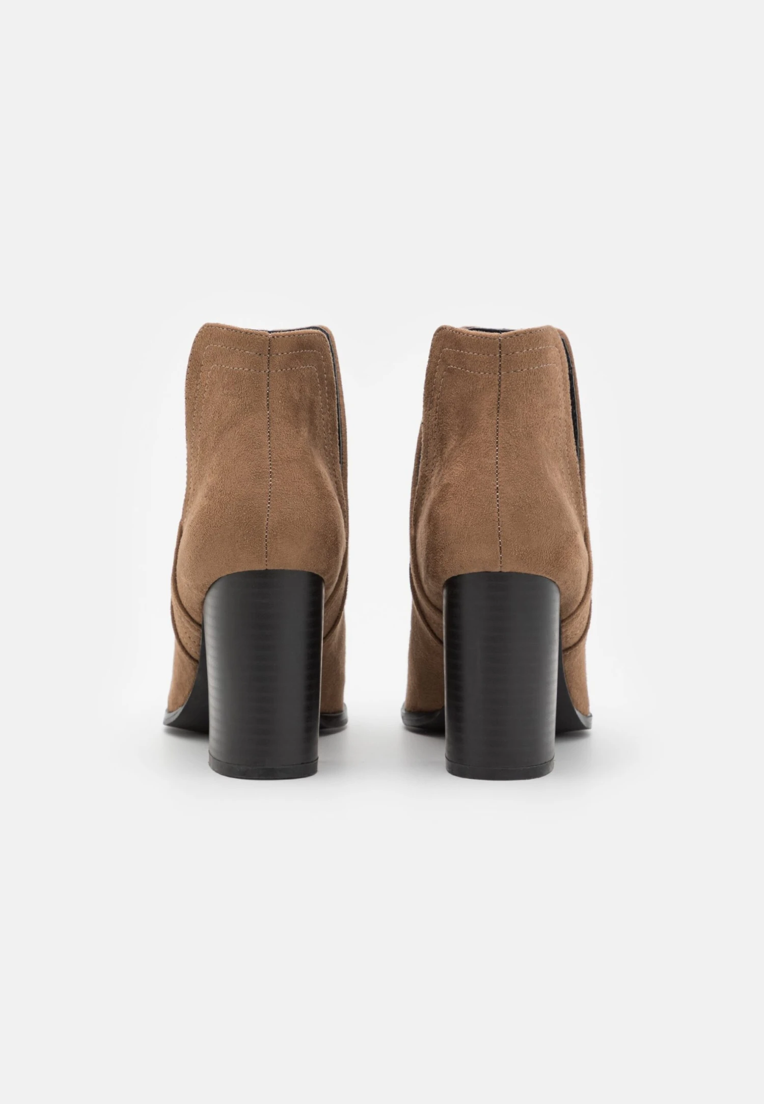 High Heeled Ankle Boots - Taupe 4 High Heeled Ankle Boots - Taupe - Image 4