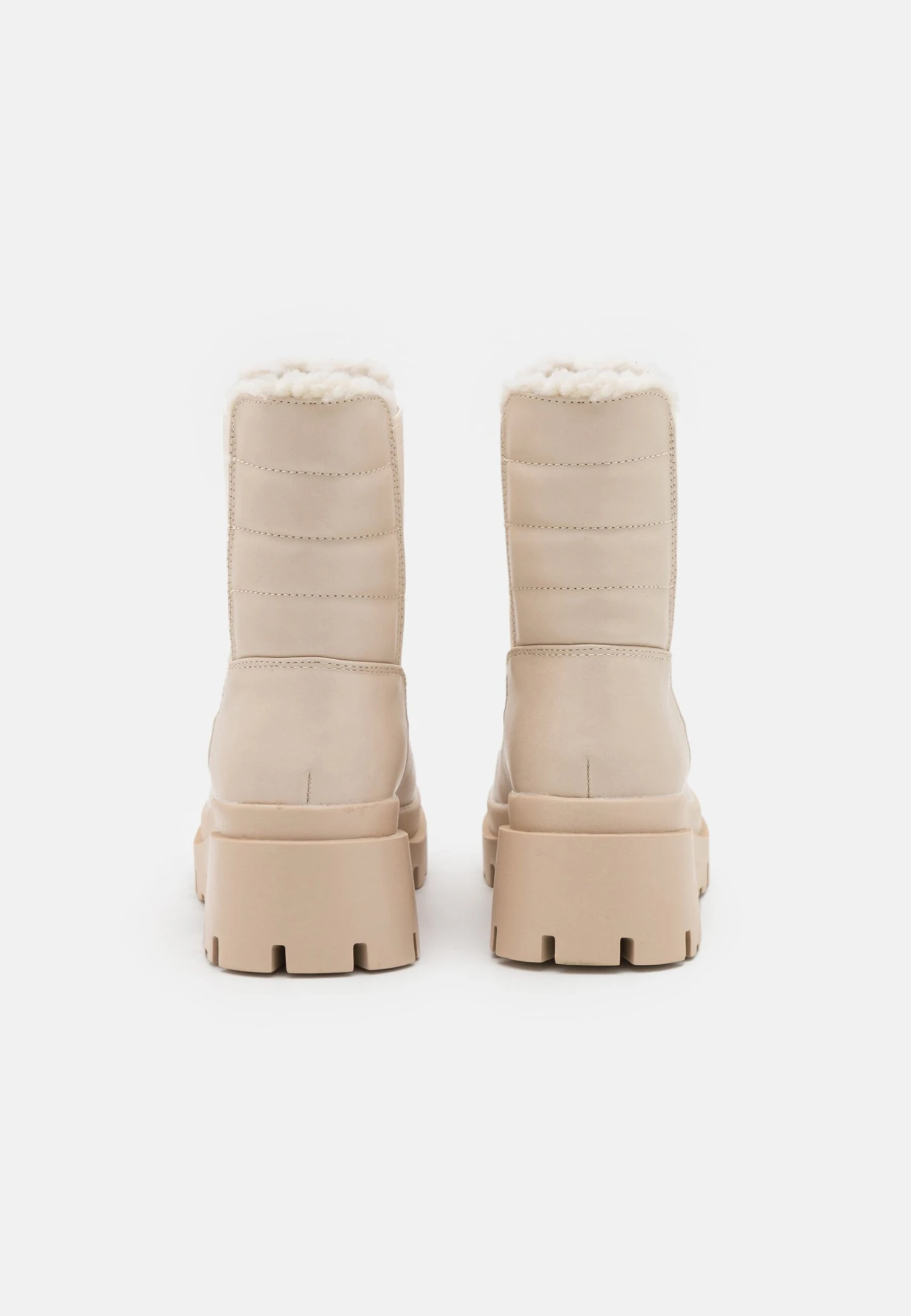Winter Boot - Platform Ankle Boots - Beige 4 Winter Boot - Platform Ankle Boots - Beige - Image 4