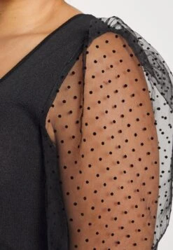 Bodycon Sleeves Low Neck Mini Dress- Jumper Dress - Black -Even-Odd Store bd972c2c51054842a96f4148e4a78453