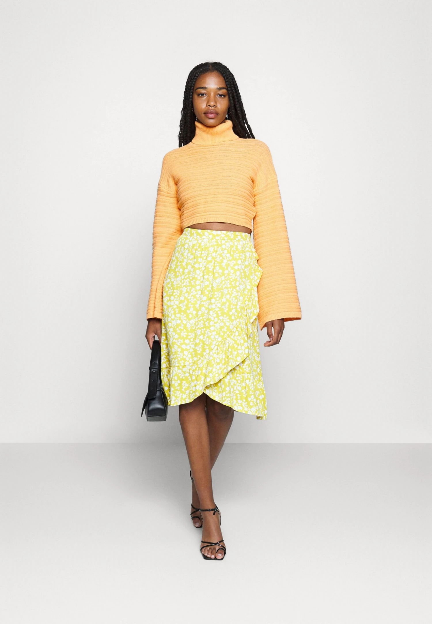 Even&Odd A-Line Skirt - Light Green/White 2 Even&Odd A-Line Skirt - Light Green/White - Image 2