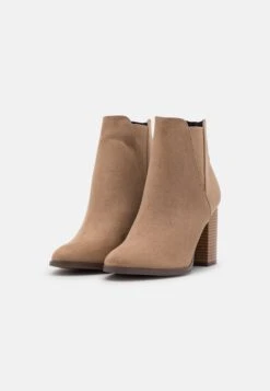 High Heeled Ankle Boots - Beige 8 High Heeled Ankle Boots - Beige -Even-Odd Store cb012676a28d4a23a453002dff660c36
