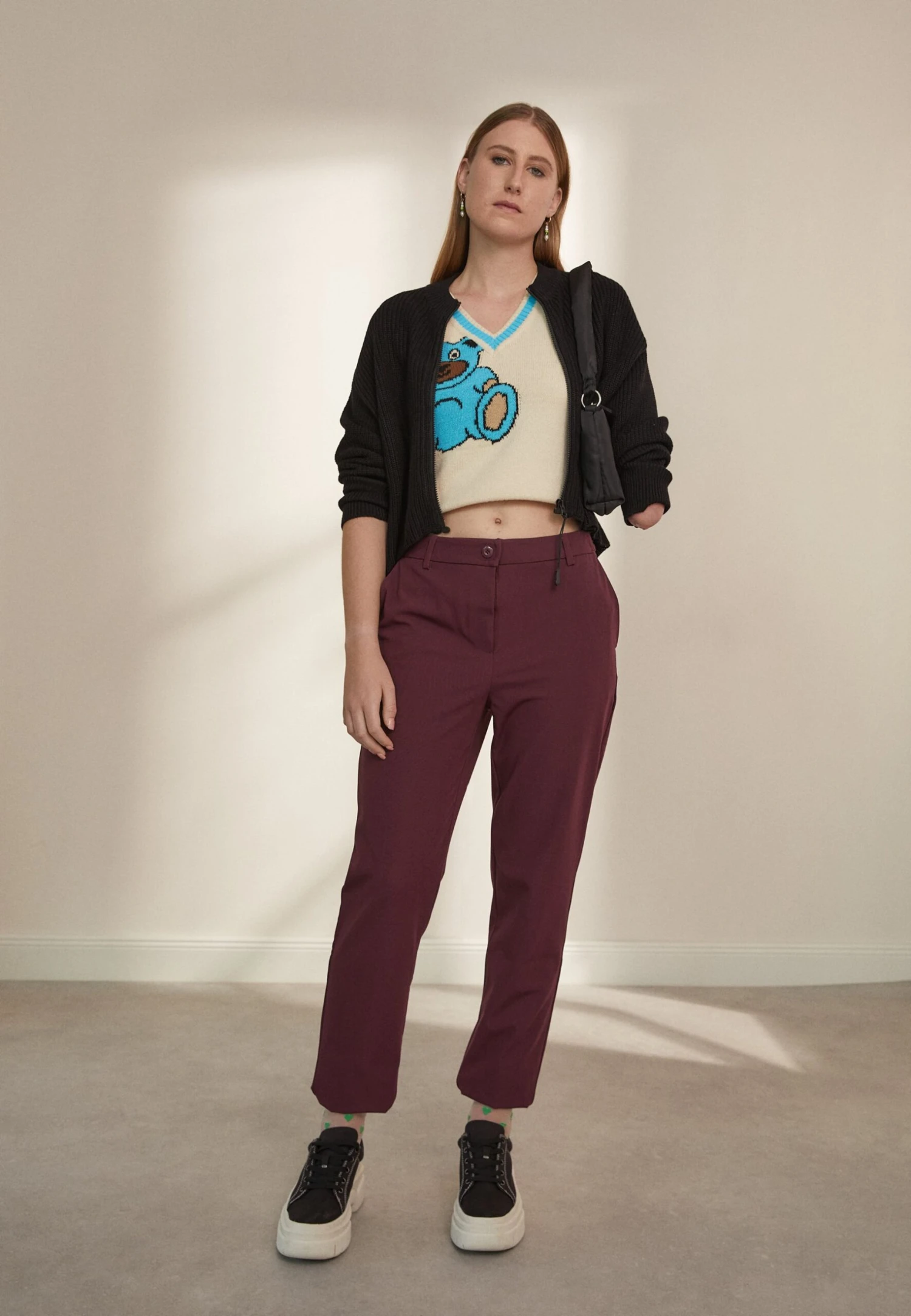 Even&Odd Trousers - Purple 2 Even&Odd Trousers - Purple - Image 2