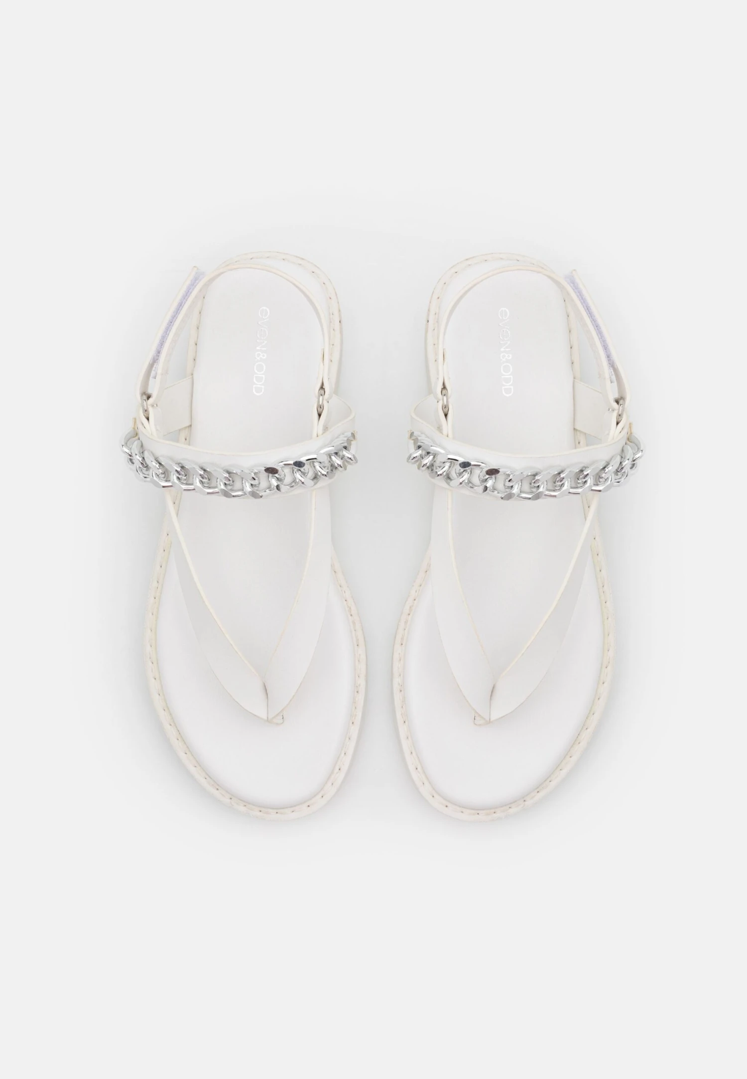 Even&Odd T-Bar Sandals - White 6 Even&Odd T-Bar Sandals - White - Image 6