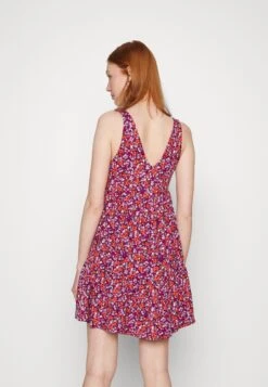 Even&Odd Sleeveless V Neck Volant Hem Flared Mini Dress (Eo-Ss23-C135-Sj) / Black - 802_Pink - 402_Orange - 205 - Day Dress - Black - 802_Pink - 402_Orange - 205 -Even-Odd Store cfaa0dc226794948b08bf33e896497ba