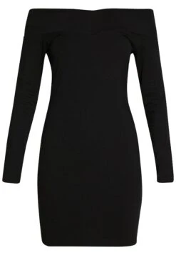 Even&Odd Basic - Off-Shoulder Mini Long Sleeves Dress - Shift Dress - Black 10 Even&Odd Basic - Off-Shoulder Mini Long Sleeves Dress - Shift Dress - Black -Even-Odd Store d27d7ed4551944c9befacf1eb5758665