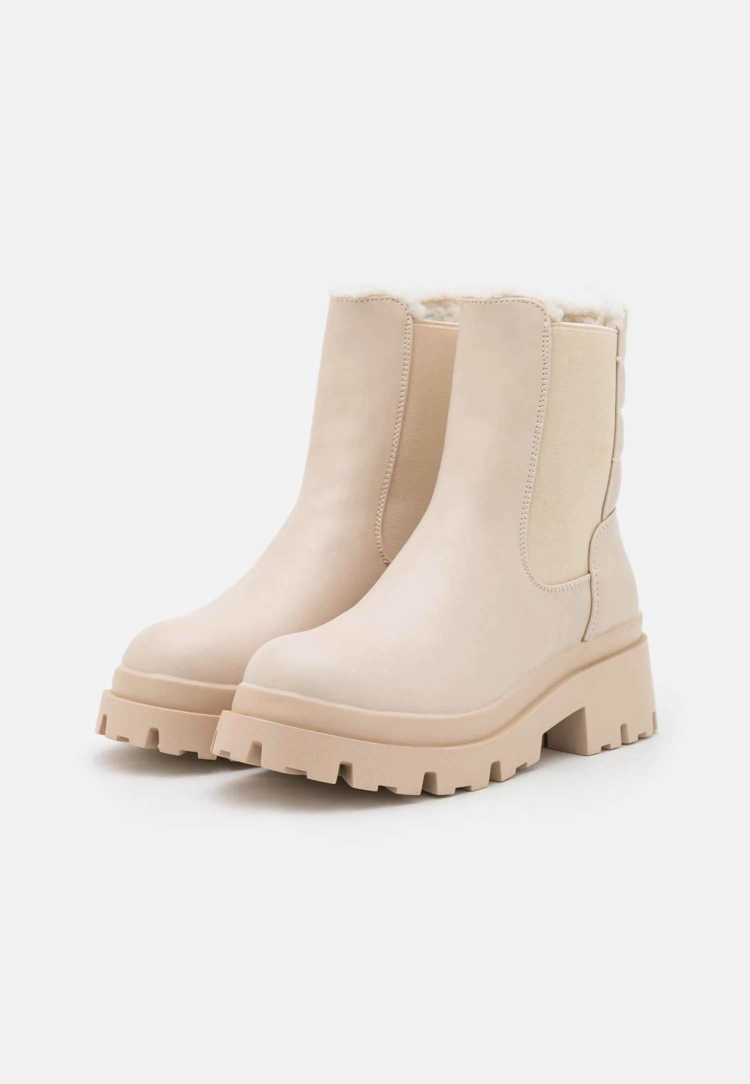 Winter Boot - Platform Ankle Boots - Beige 3 Winter Boot - Platform Ankle Boots - Beige - Image 3