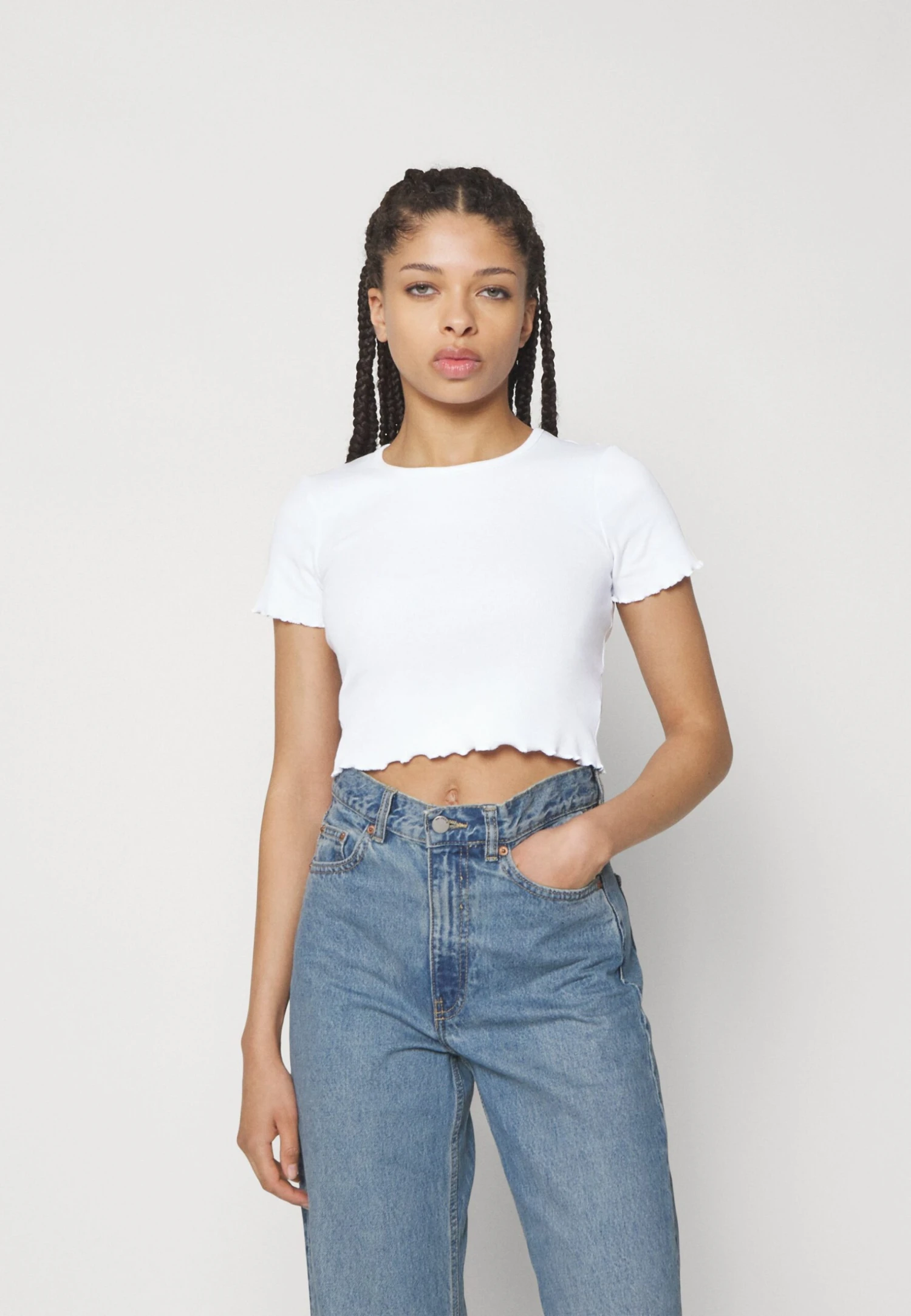 Even&Odd 2 Pack - Basic T-Shirt - 601 - Light Green_001 - White 2 Even&Odd 2 Pack - Basic T-Shirt - 601 - Light Green_001 - White - Image 2