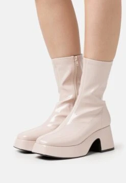 Even&Odd Platform Ankle Boots - Beige