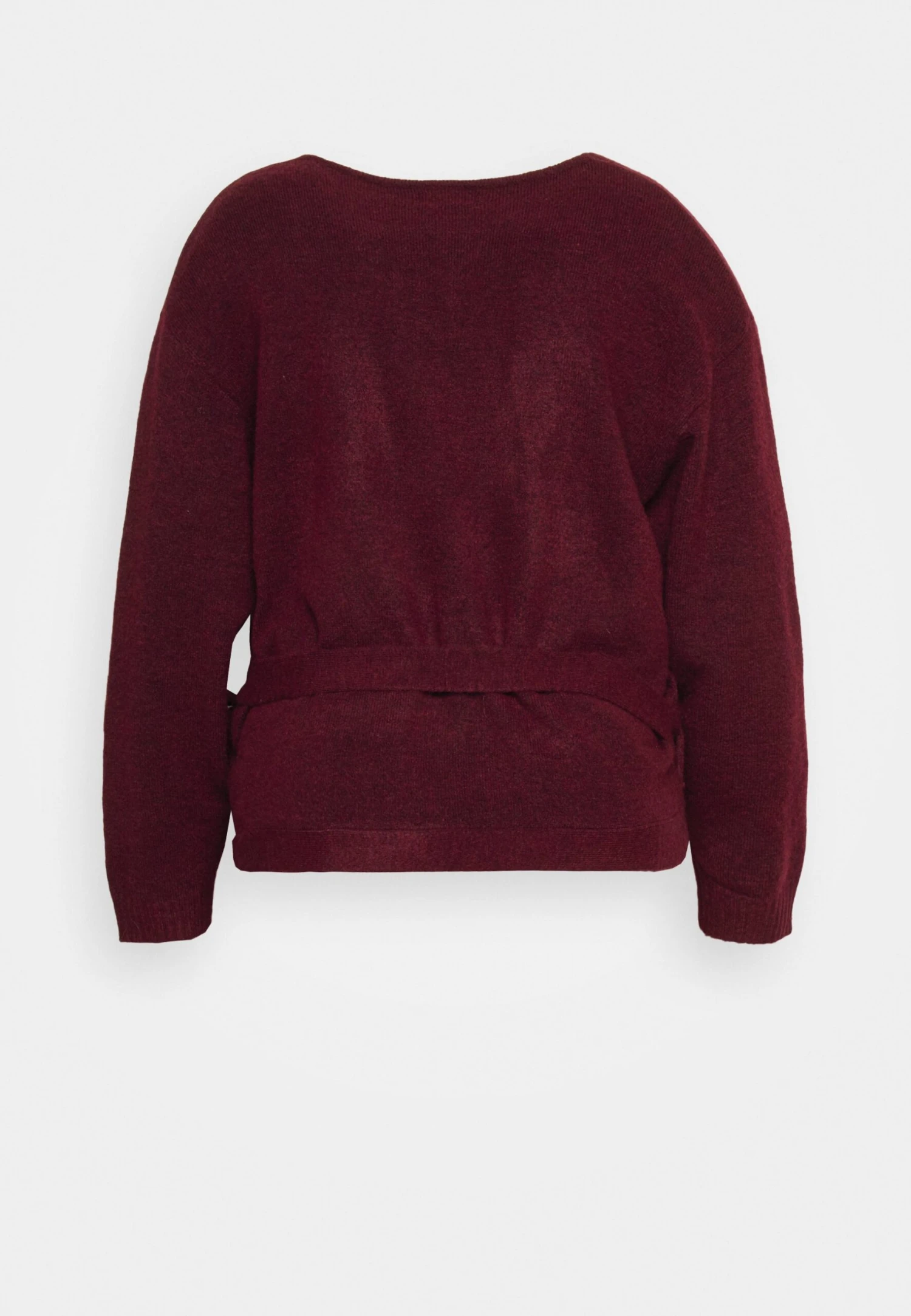 Curvy Wrap Cardigan - Cardigan - Dark Red 2 Curvy Wrap Cardigan - Cardigan - Dark Red - Image 2