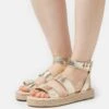 Platform Sandals - Gold