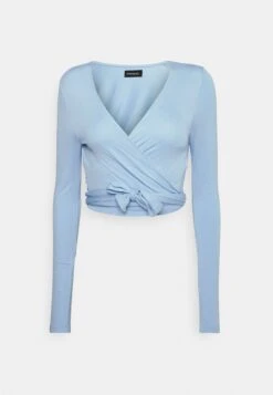 Cropped Wrap - Long Sleeved Top
