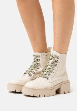 Even&Odd Winter Boot - Lace-Up Ankle Boots - Beige
