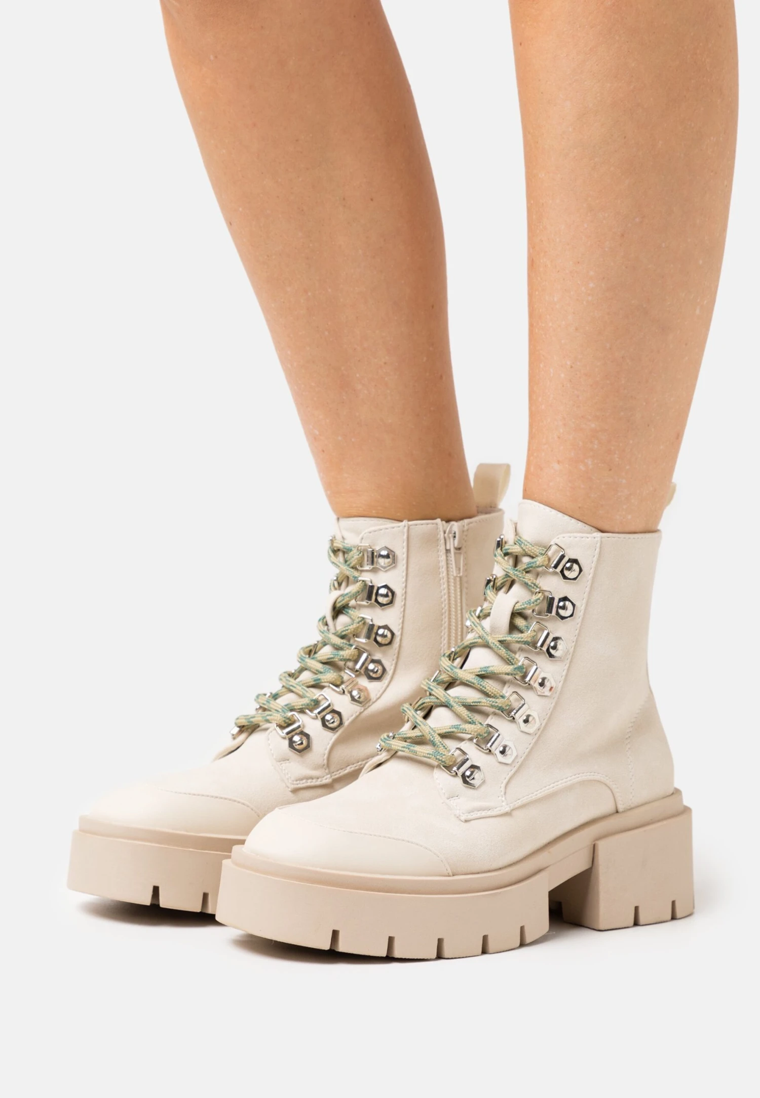 Even&Odd Winter Boot - Lace-Up Ankle Boots - Beige 1 Even&Odd Winter Boot - Lace-Up Ankle Boots - Beige