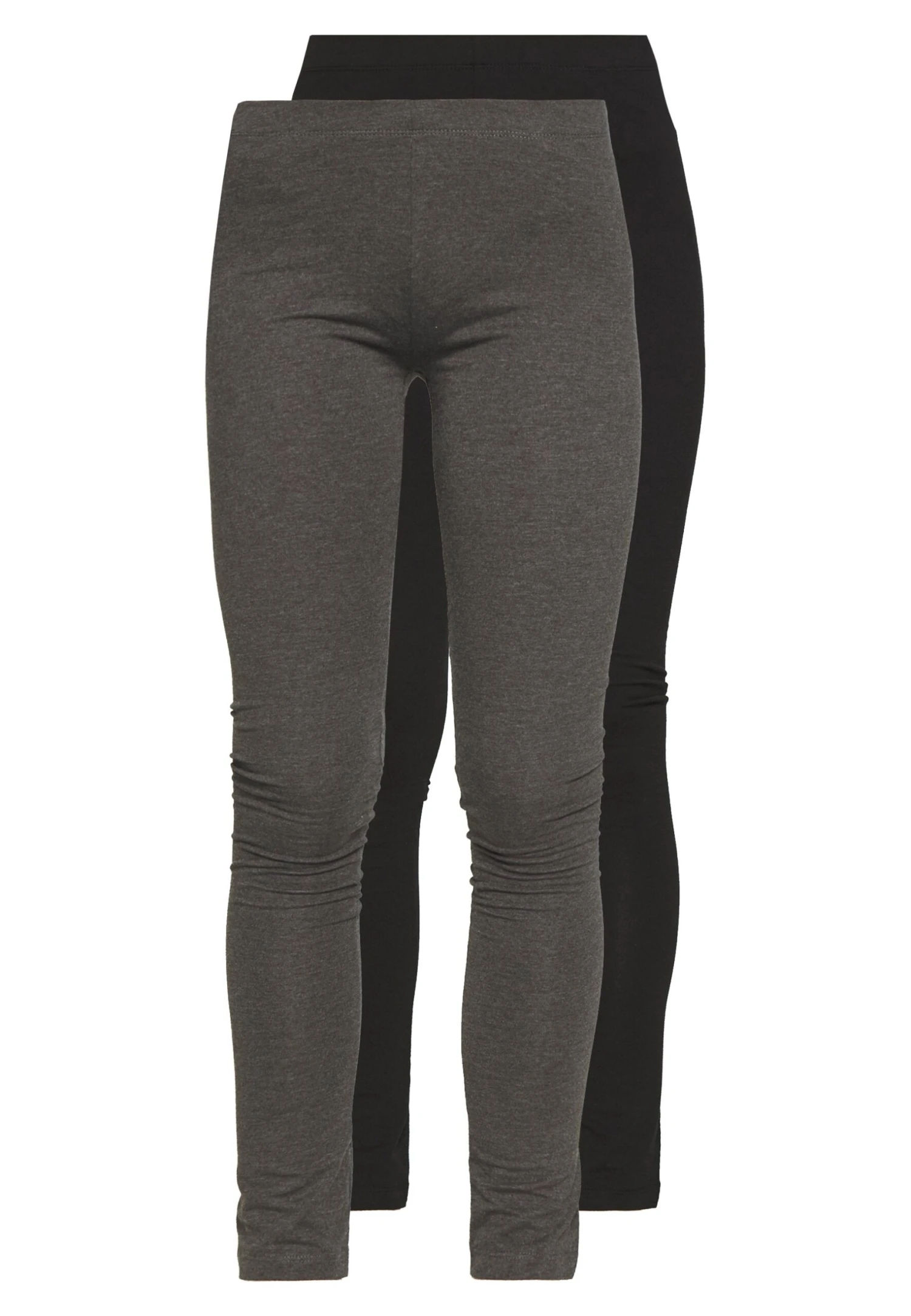 Even&Odd 2 Pack - Leggings - Trousers - Black/Mottled Dark Grey 1 Even&Odd 2 Pack - Leggings - Trousers - Black/Mottled Dark Grey