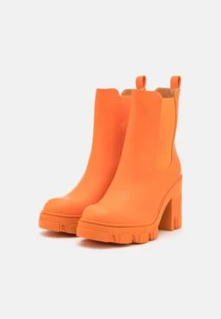 Even&Odd High Heeled Ankle Boots - Orange -Even-Odd Store eb7ddf808cff4abab7295170458461e9