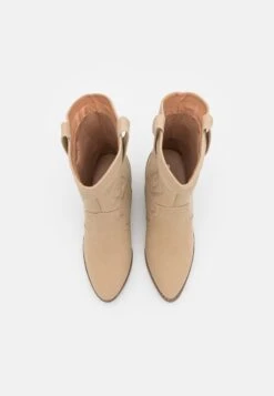 Even&Odd Cowboy/Biker Ankle Boot - Beige -Even-Odd Store f111489ad8e045f19d90d9da72d061b0