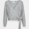 Cardigan - Mottled Light Grey