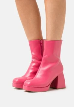 Even&Odd Platform Ankle Boots - Pink