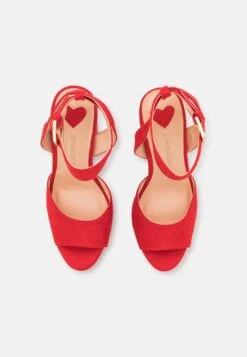 Even&Odd High Heeled Sandals - Red -Even-Odd Store f410aa56906343528edff1266d1923bd