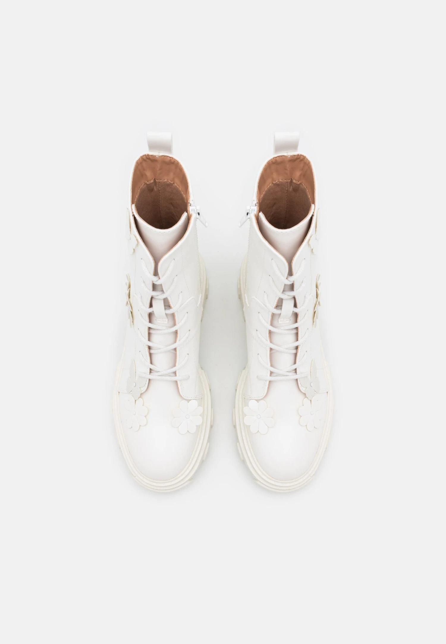 Even&Odd Platform Ankle Boots - White 6 Even&Odd Platform Ankle Boots - White - Image 6