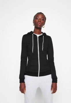 Zip-Up Sweatshirt - Black