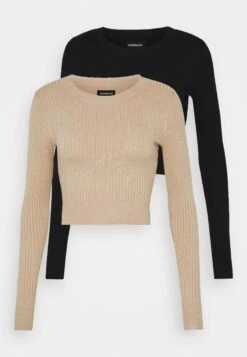 Even&Odd 2 Pack - Jumper - Black/Sand